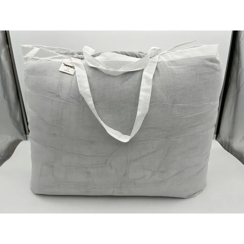 Anthropologie Velvet Emery Quilt Queen Size Embroidered Silver